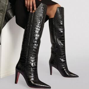 Christian Louboutin Slimini Botta Calf Ali Knee High Boots Size 37.5